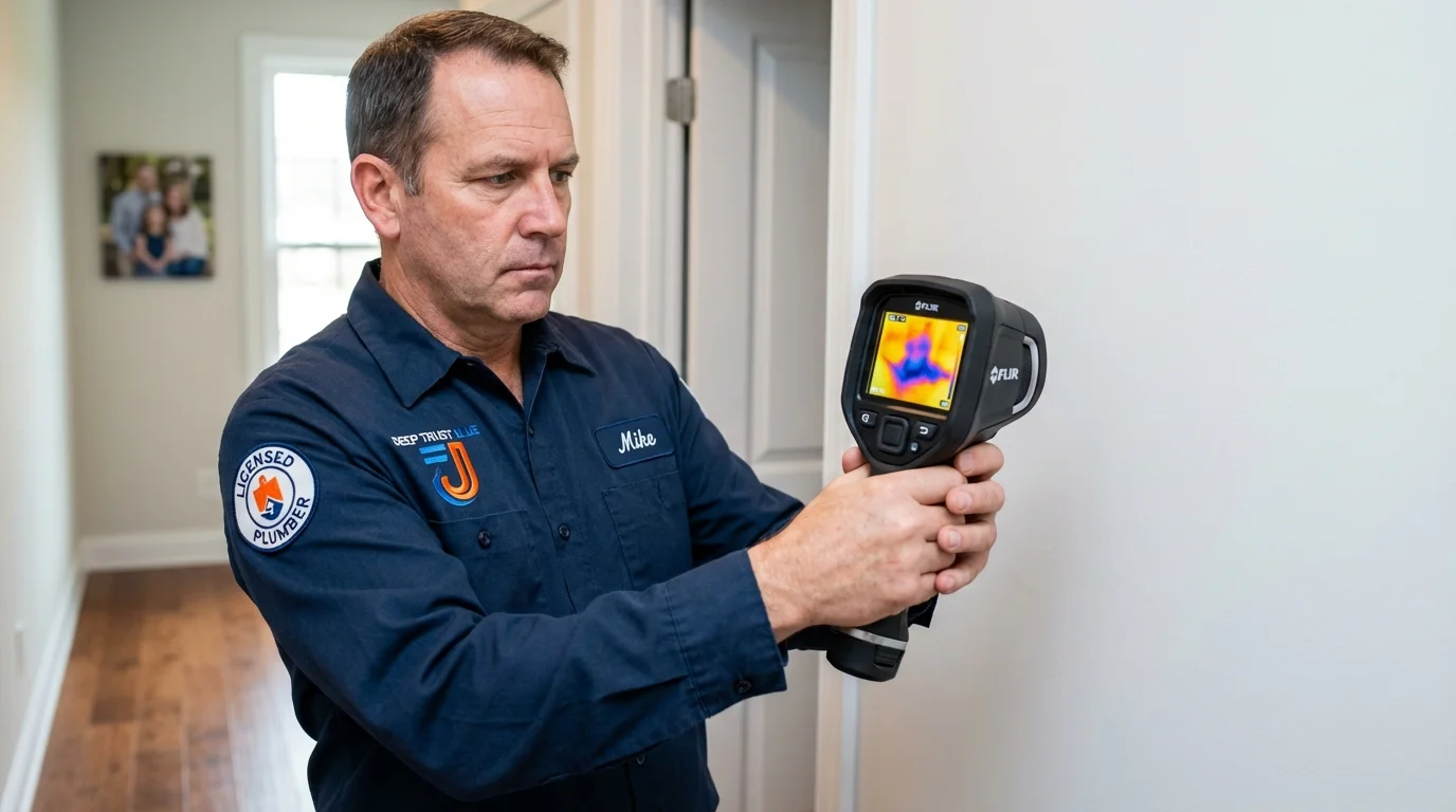 Thermal imaging leak detection by Johns Plumbing LLC in Crystal City